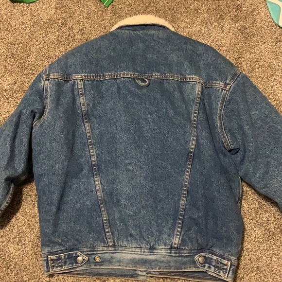 Vintage Denim Fleece Lined Jacket - Picture 3 of 5